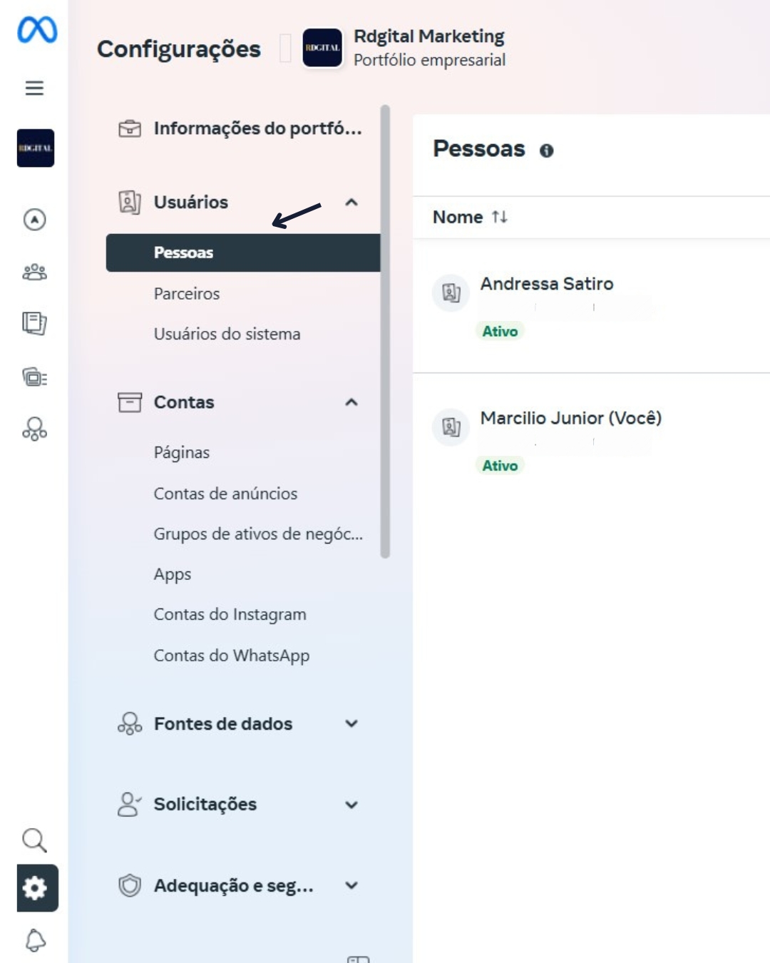 Passo 3 - Selecionando pessoas
