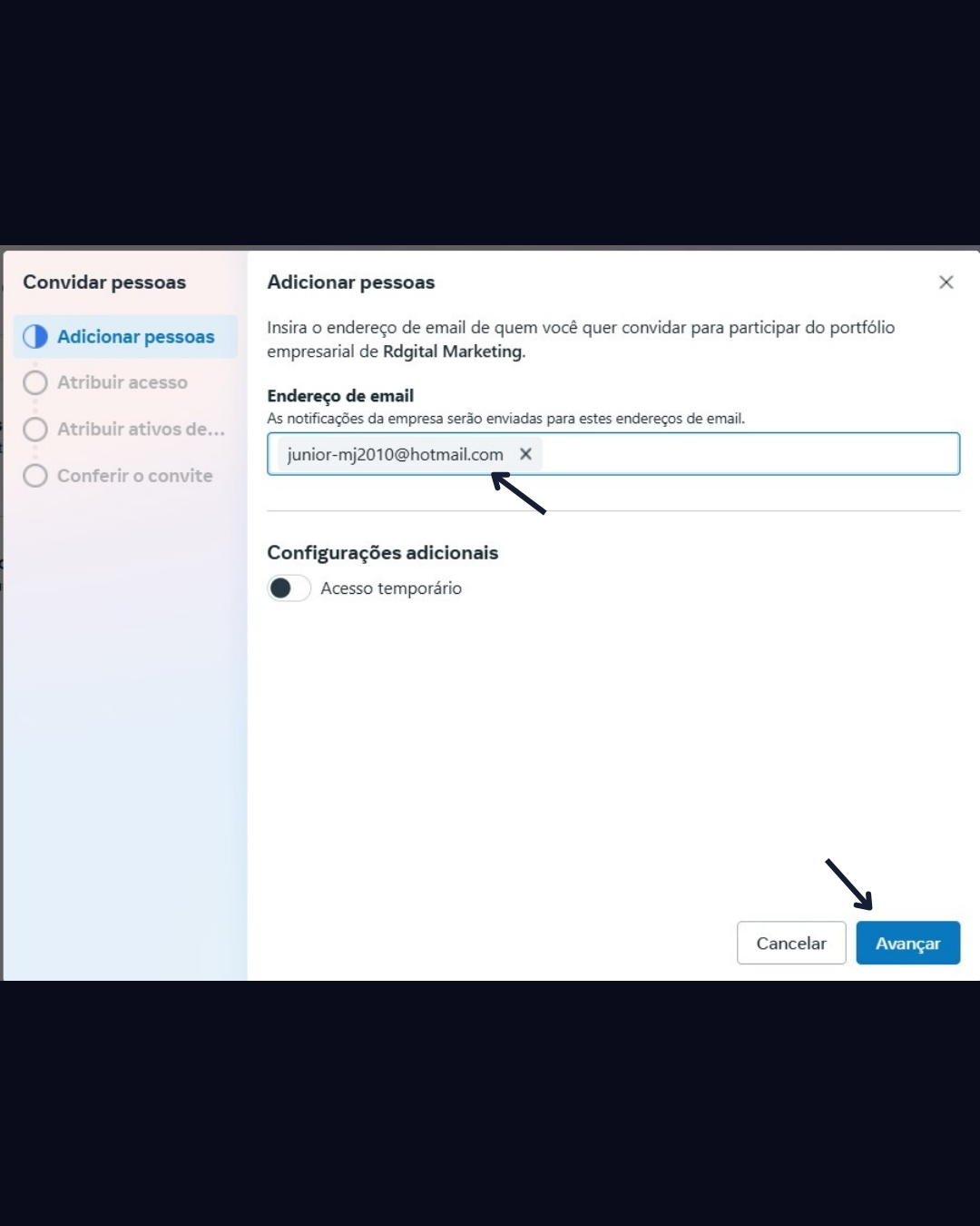 Passo 5 - Adicionando ativos